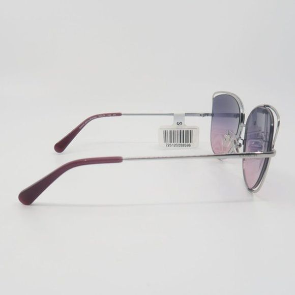COACH HC7106 9340/I6 New Bronze-Silver/Purple Gradient Butterfly Sunglasses - Picture 5 of 7